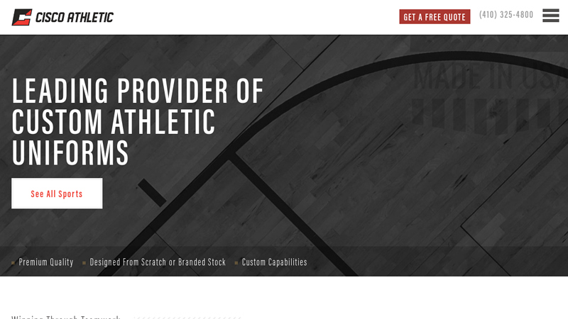 Custom Team Sports Uniforms Manufacturer, Made in USA