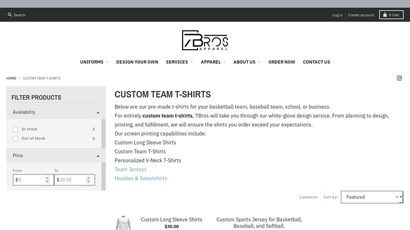 Custom Team T-Shirts custom t-shirts