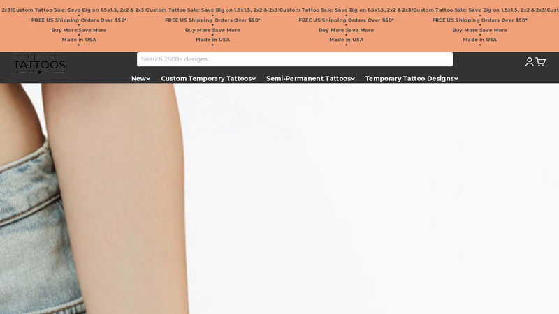 Custom Temporary Tattoos