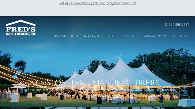 Custom Tent Manufacturers for Weddings & Events