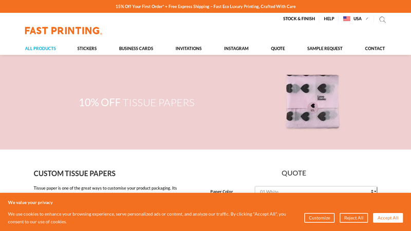 Custom Tissue Papers