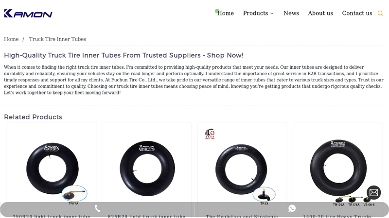 Custom Truck Tire Inner Tubes Company, Manufacturer