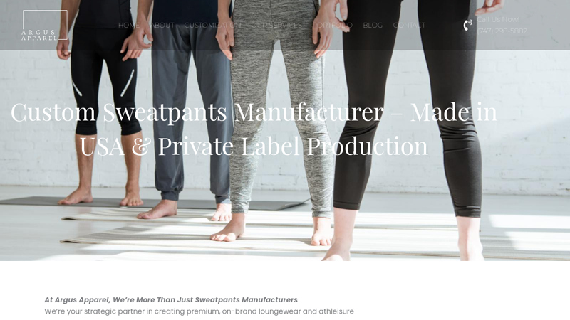 Custom & USA-Made Sweatpants Manufacturers