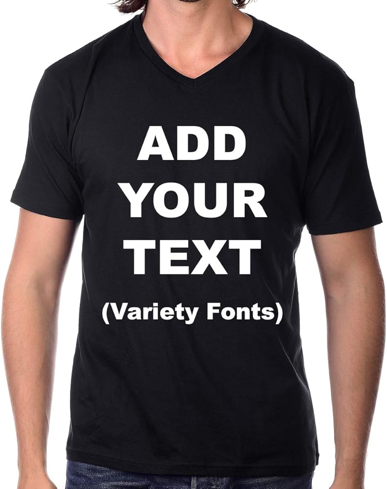 Custom V-Neck T-Shirts with No Minimums custom t-shirts