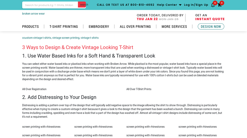 Custom Vintage T custom t-shirts