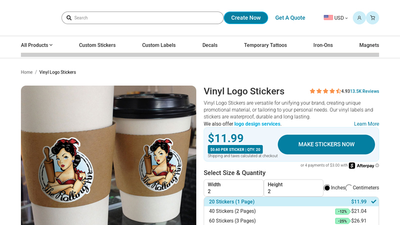 Custom Vinyl Logo Stickers