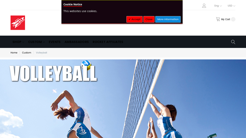 Custom Volleyball Apparel custom t-shirts