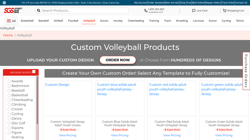 Custom Volleyball Uniforms custom t-shirts