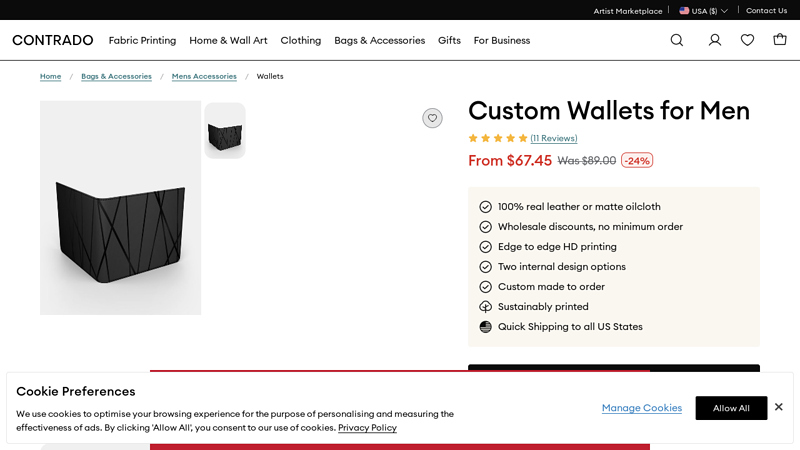 Custom Wallets for Men