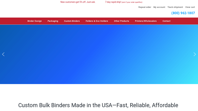 Custom Wholesale Binders for Businesses, Printing Companies ...