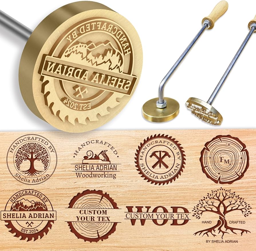 Custom Wood Branding Iron with Personalised Logo