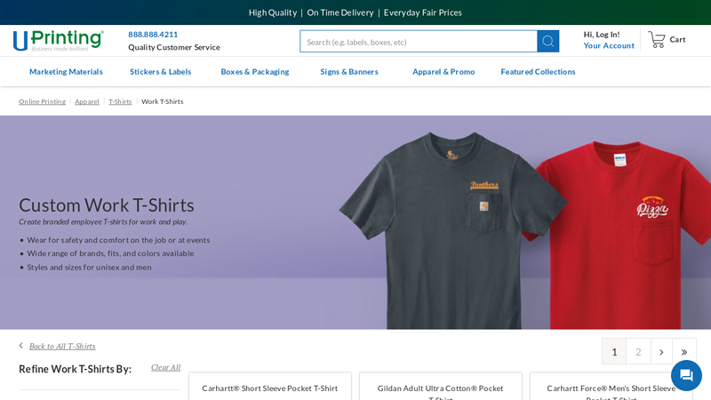 Custom Work T-Shirts – Durable Printed Uniforms custom t-shirts