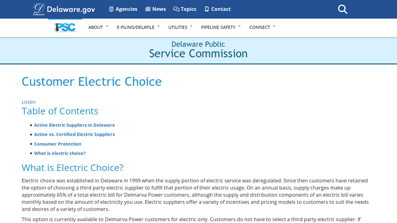 Customer Electric Choice