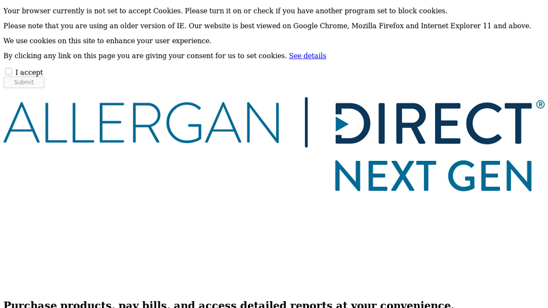 Customer Selection Page