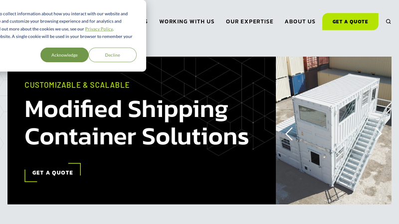 Customizable & Scalable Modified Shipping Container Solutions