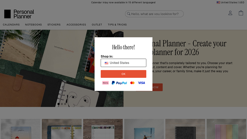 Customize a Personal Planner for 2026