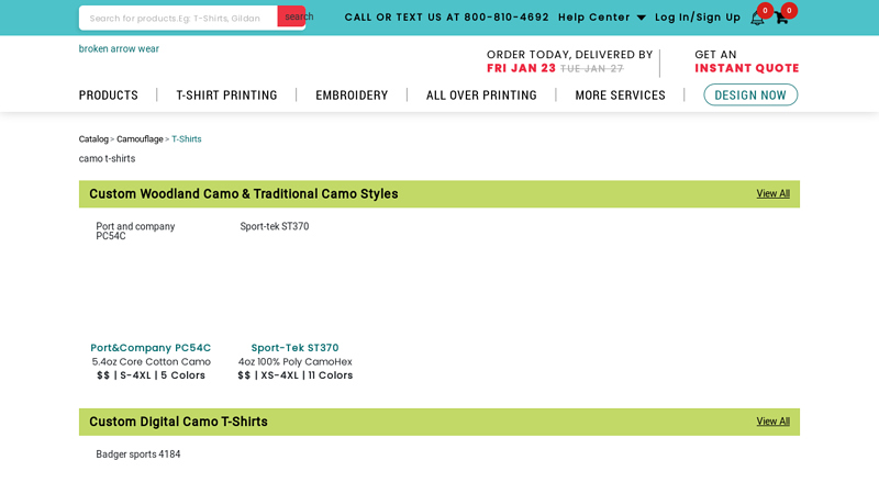 Customize & Design Camo Shirts Cheap custom t-shirts