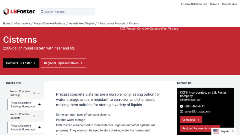 CXT Precast Concrete Cisterns