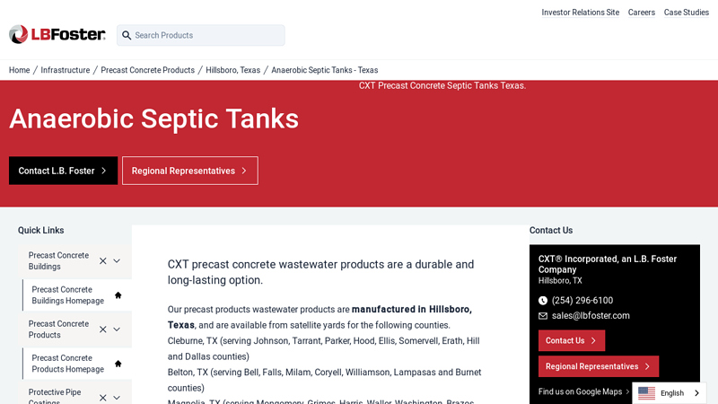 CXT Precast Concrete Septic Tanks Texas
