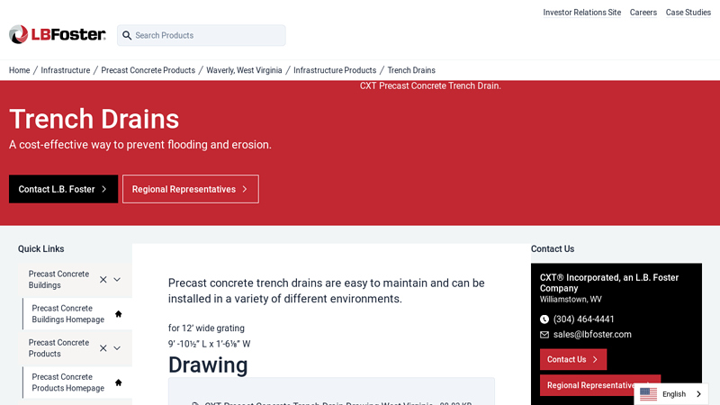 CXT Precast Concrete Trench Drains