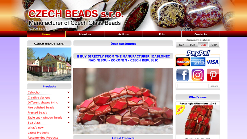 CZECH BEADS s.r.o. Manufacturer of Czech Glass Beads