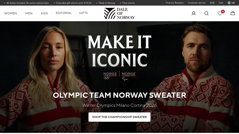 Dale of Norway: wool sweaters & wool clothes since 1879