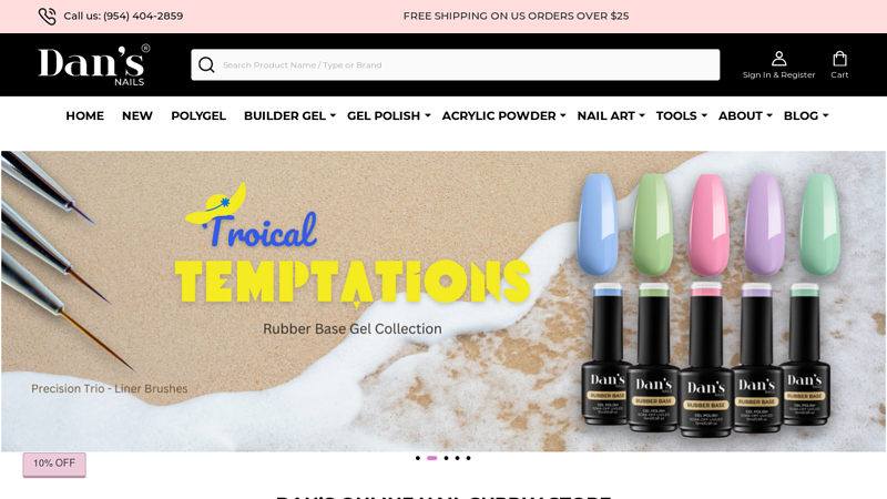 ▷ Dan's Online Nail Supply Store