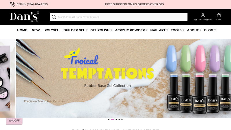 ▷ Dan's Online Nail Supply Store