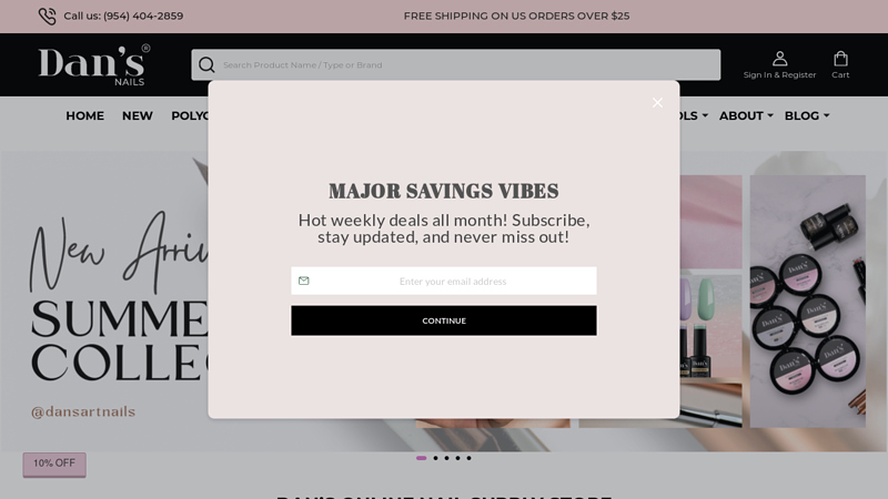 ▷ Dan's Online Nail Supply Store