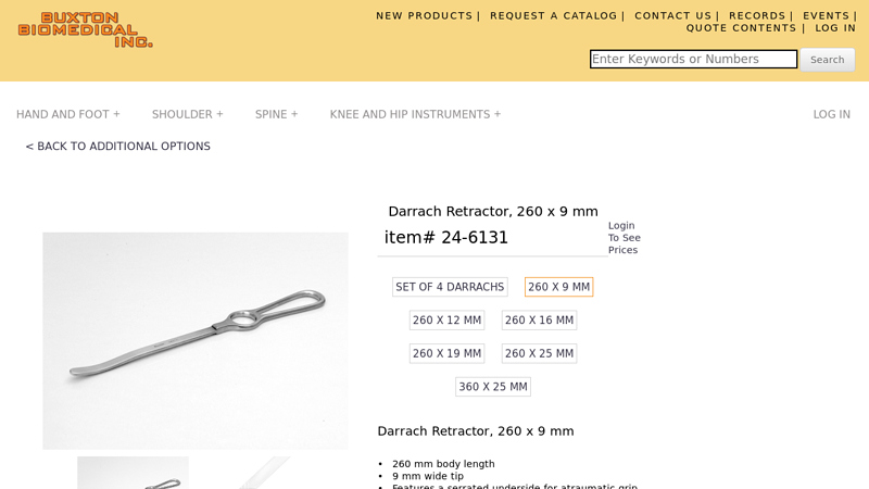 Darrach Retractor, 260 x 9 mm 24