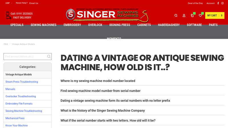 Dating A Vintage Or Antique Sewing Machine, How Old Is It..?