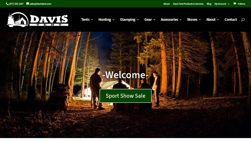 Davis Tent: Canvas Wall Tents