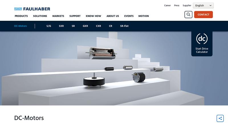 DC Motors with innovative winding technology