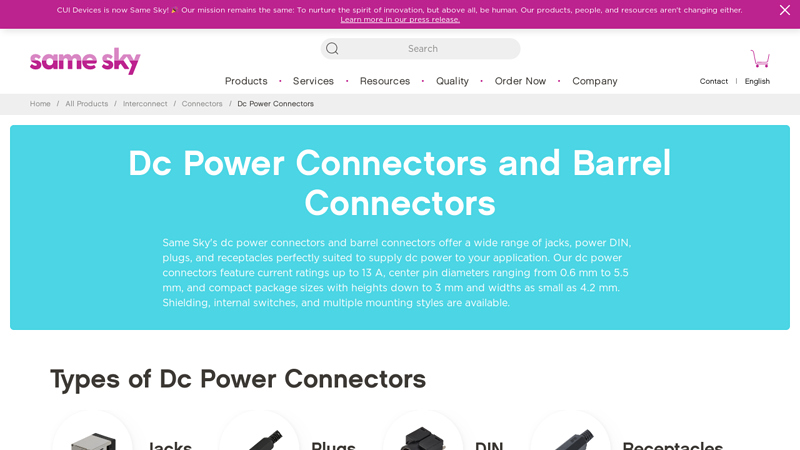 Dc Power Connectors