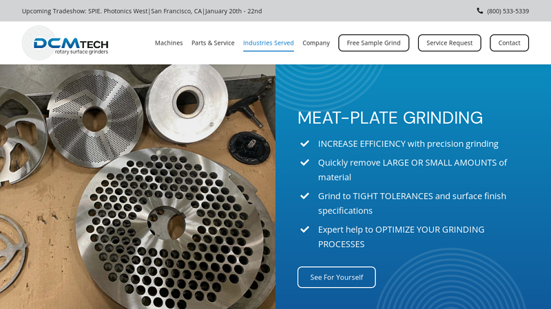 DCM Introduces Meat Plate Grinders