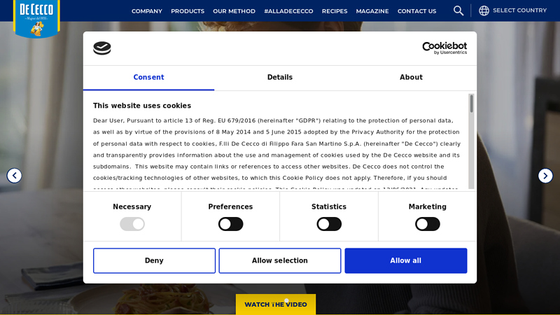 De Cecco Italian Pasta since 1831