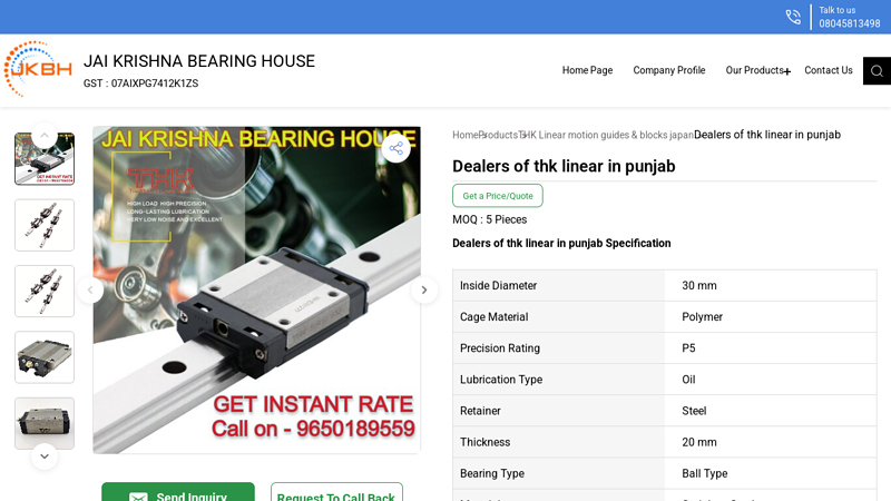 Dealers of thk linear in punjab Manufacturer in Delhi,Exporter,Supplier