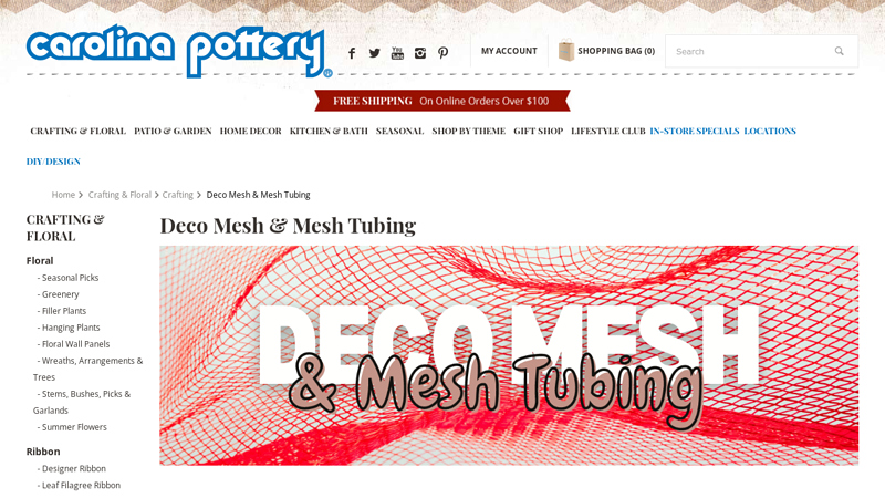Deco Mesh & Mesh Tubing
