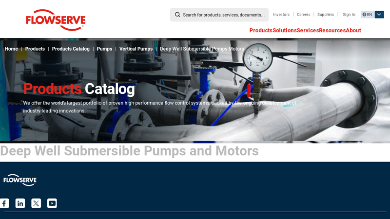 Deep Well Submersible Pumps and Motors