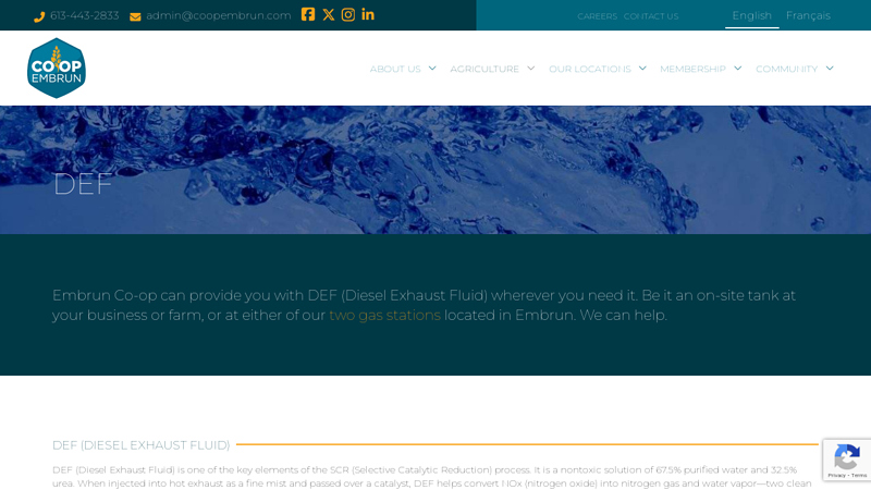 DEF (Diesel Exhaust Fluid)