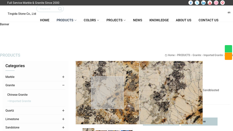Delicatus Gold Granite Slab Suppliers, Manufacturers, Factory