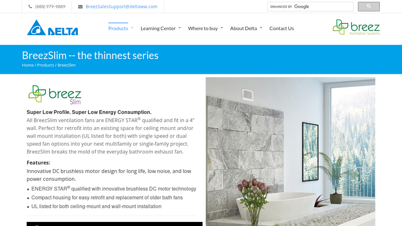 Delta BreezSlim Series