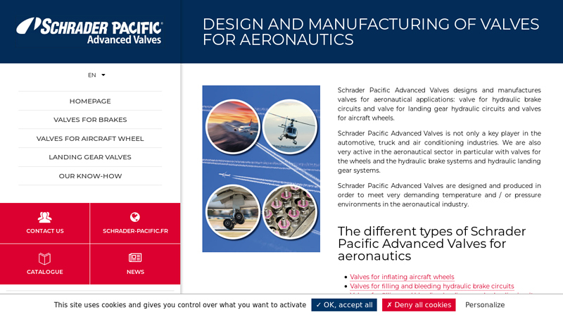 Design and manufacturing of valves for aircraft industry