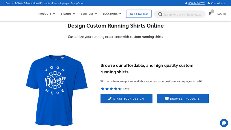 Design Custom Running Shirts Online custom t-shirts