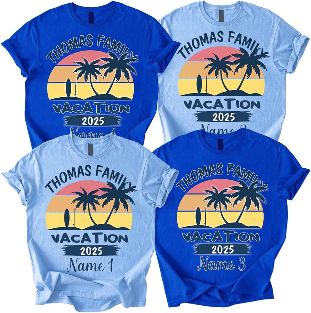 Design Family Vacation Shirts with No Minimums custom t-shirts