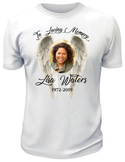 Design In Loving Memory Shirts with No Minimums custom t-shirts