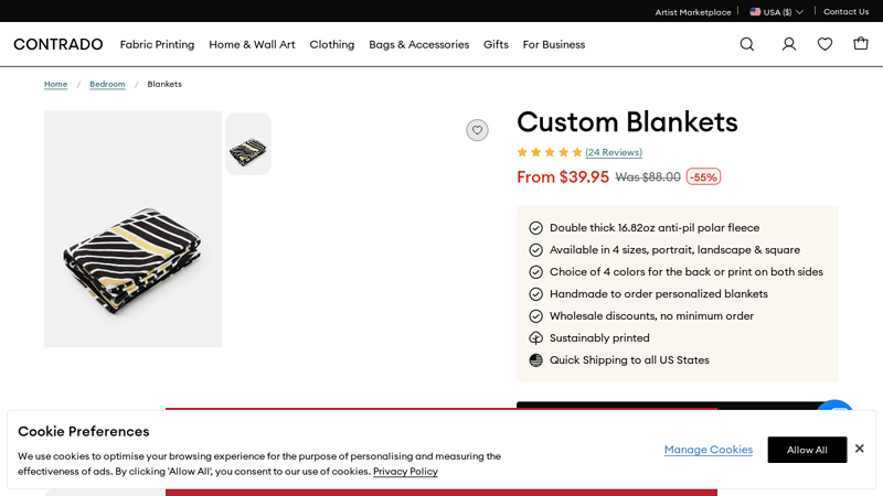 Design Your Own Custom Fleece Blankets