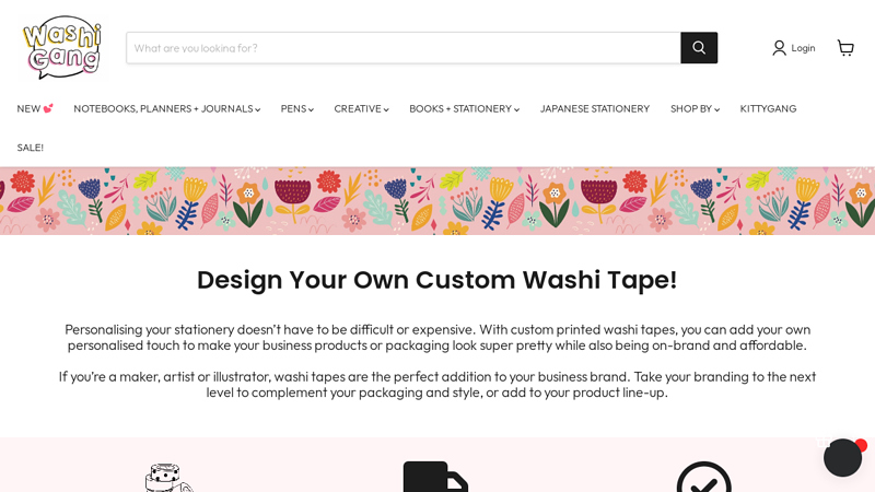 Design Your Own Custom Washi Tape!
