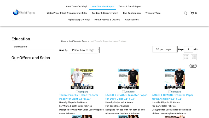 Designed for use with Color Laser Copiers, Laser Printers