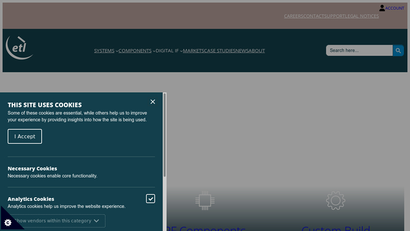Designers and manufacturers of RF distribution equipment